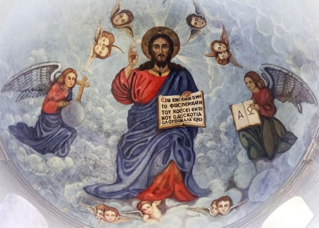 pantocrator, jesus christ, iconography, painting, ceiling, religion, church, orthodox, christianity, pano lefkara, cyprus, pantocrator, pantocrator, orthodox, orthodox, orthodox, orthodox, orthodox